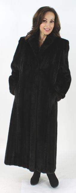 Black Sculptured Mink Fur Jacket - Women's Mink Jacket - Medium| Estate ...