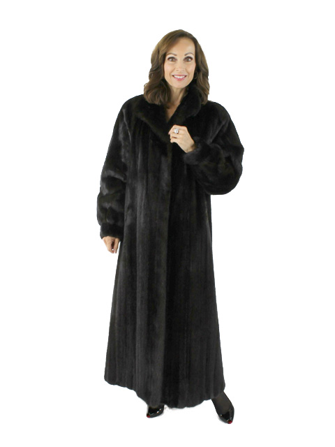 Mink Fur Coat - Women's Medium - Light Mahogany | Estate Furs