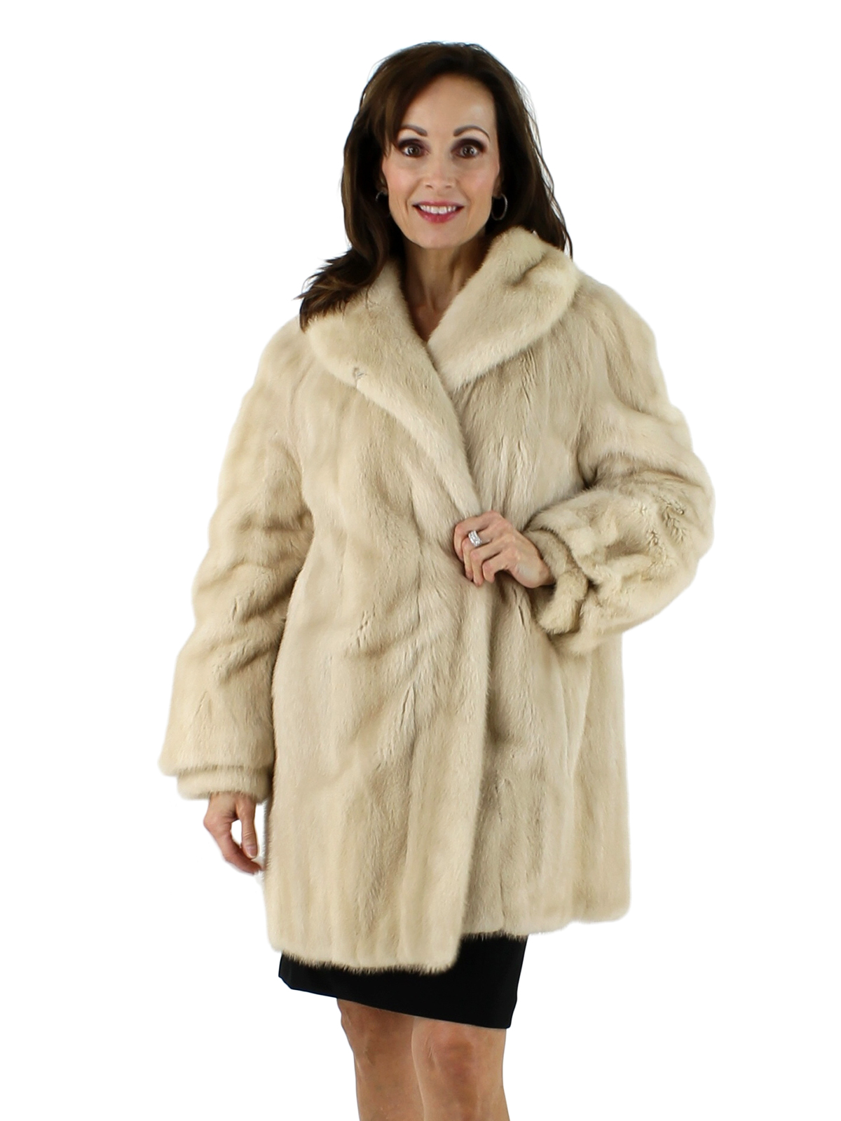 Tourmaline Mink Fur Stroller - Women's Medium | Estate Furs