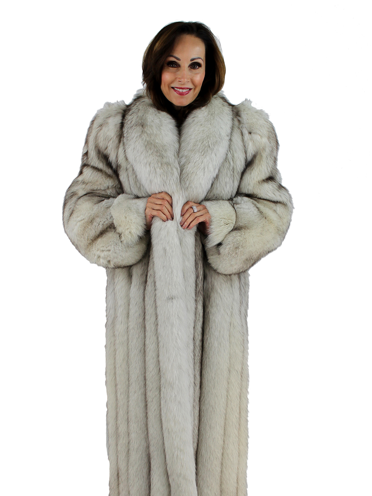 Blue Fox Fur Coat - Women's Large| Estate Furs