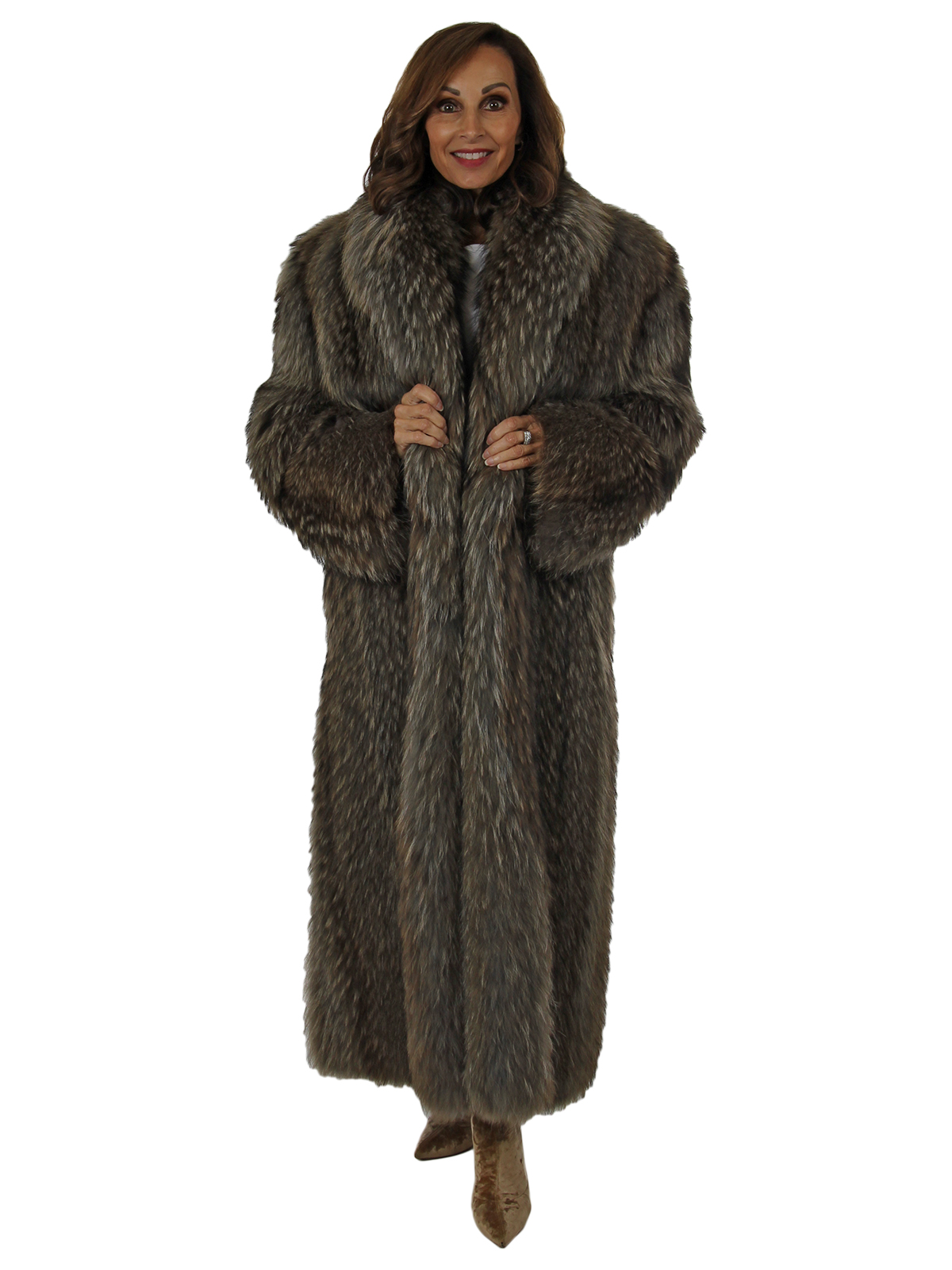 Finn Raccoon Fur Coat - Medium | Estate Furs