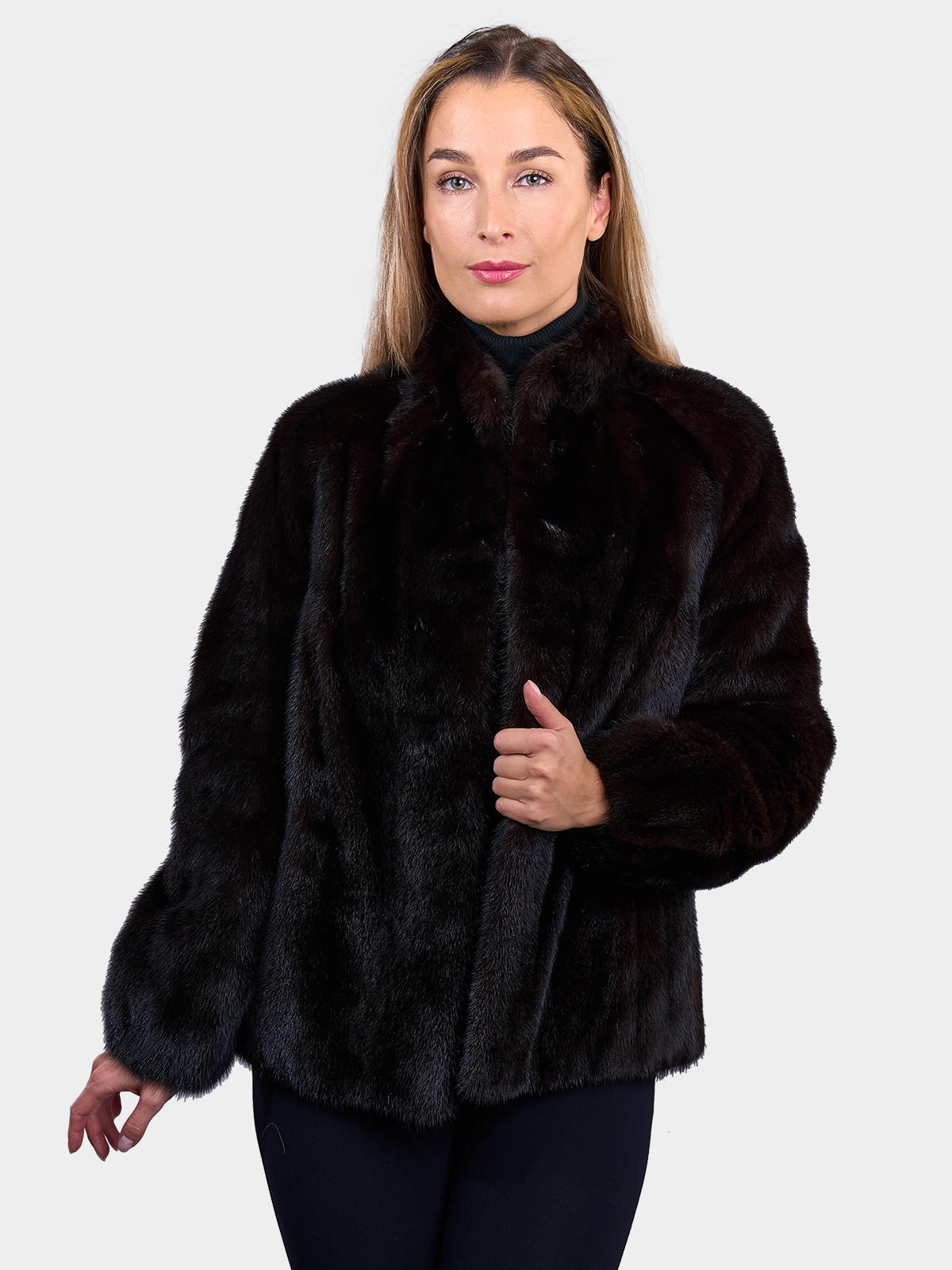 Women's Blackglama Ranch Mink Fur Jacket - XS | Estate Furs