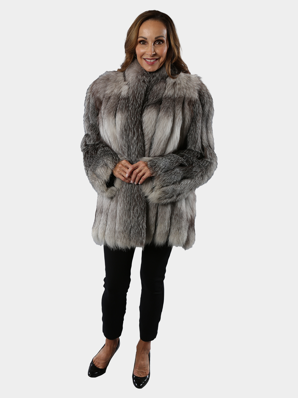 Indigo Fox Fur Jacket (Women's Medium) - Estate Furs